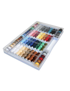 Exclusives Nähgarn-Sortiment 64-teilig 2