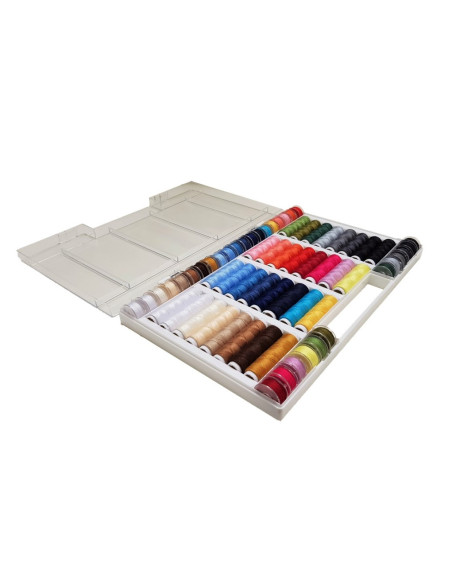 Assortiment exclusif de fils à coudre 64 pièces