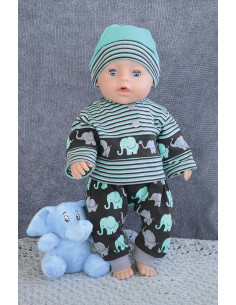 Naai instructies "Luan" bedrukt