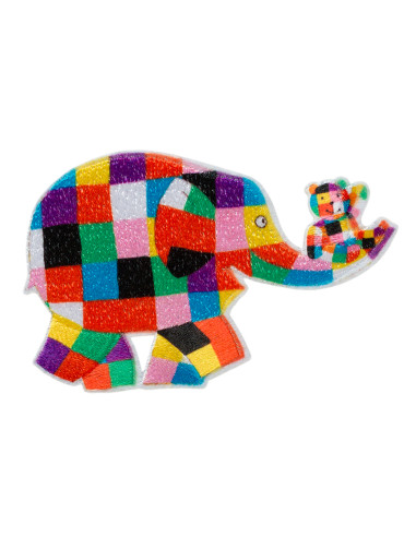 Application, Patch, Repassant : Elmer© avec ours