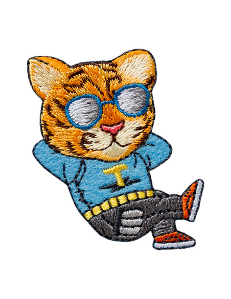 Appliques, Patch, Écusson thermocollant : Tigre couché