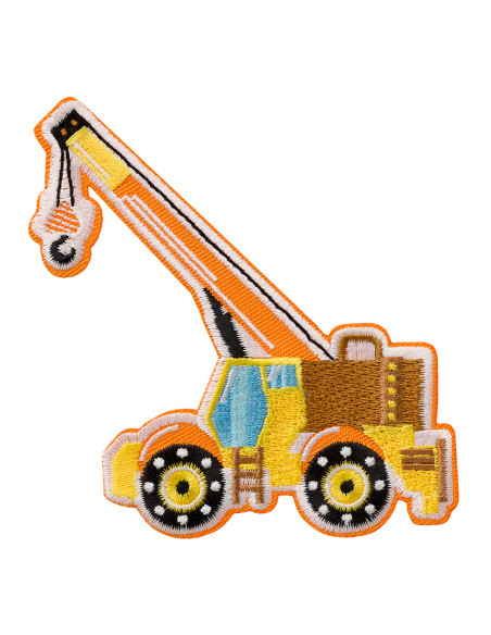 Applikation, Patch, Bügelbild: Kran
