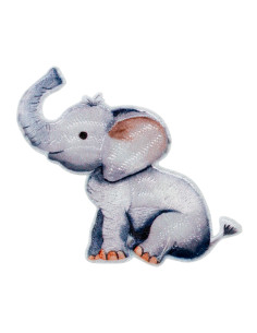 Applikation, Patch, Bügelbild: Elefant