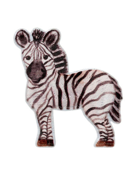 Applikation, Patch, Bügelbild: Zebra