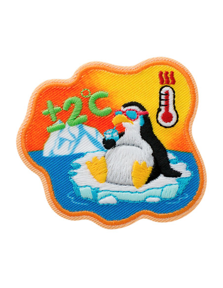 Applicatie, Patch, Strijkapplicatie: Recycl-Patch Pinguïn Temperatuur