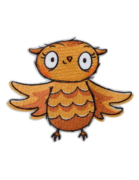 Appliqué, Patch, Iron-on:  Steenuil© vliegend