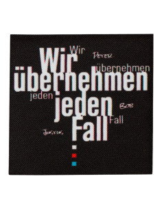 Appliqué, Patch, Iron-on:  De drie De drie vraagtekens...