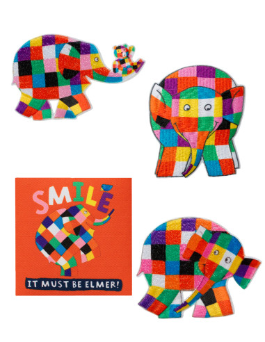 Appliqué, Patch, Iron-on: Assortiment Elmer©