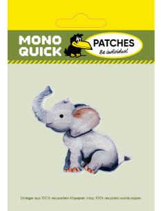 Applikation, Patch, Bügelbild: Elefant 2