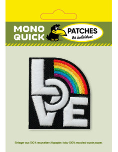 Appliques, Patch, Écusson thermocollant: Love arc-en-ciel 2