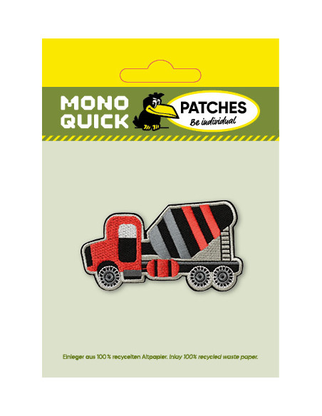 Applicatie, Patch, Strijkapplicatie: Betonmixer rood