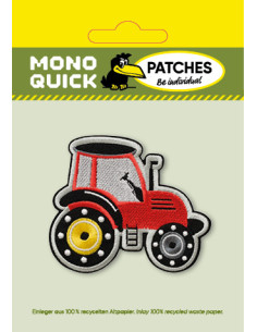 Applikation, Patch, Bügelbild: Traktor rot 2