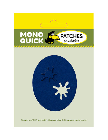 Appliques, Patch, Écusson thermocollant: Patch 2pcs Bleu Splash