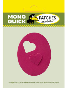 Applicatie, Patch, Strijkapplicatie: Flard 2st Roze Hart 2