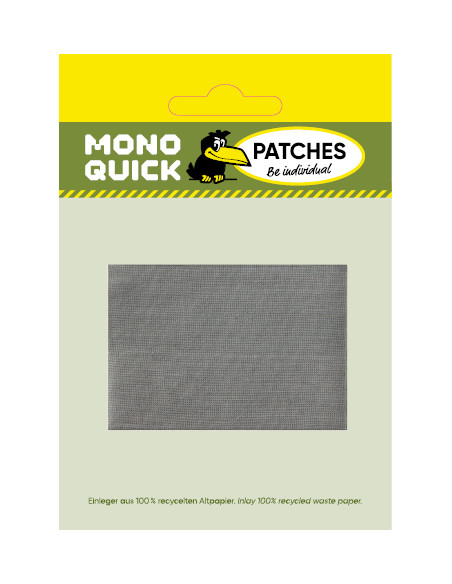 Pleister, Patch, Strijkapplicatie: Ijzer-op-plak "kookvast & extra licht" grijs