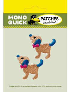 Applicatie, patch, Iron-on: Hond 2 stuks 2