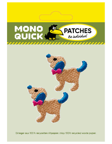 Applicatie, patch, Iron-on: Hond 2 stuks