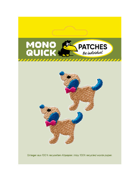 Applicatie, patch, Iron-on: Hond 2 stuks