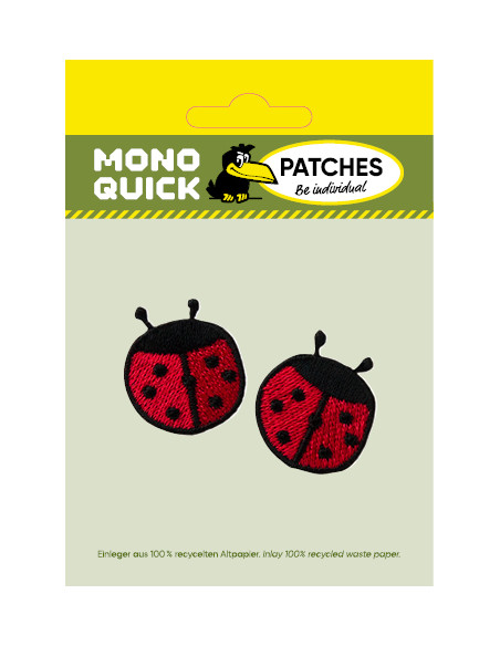 Applicatie, Patch, Strijkapplicatie: Lieveheersbeestje 2 st