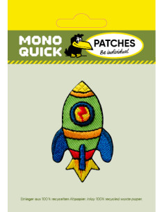 Applikation, Patch, Bügelbild: Rakete 2