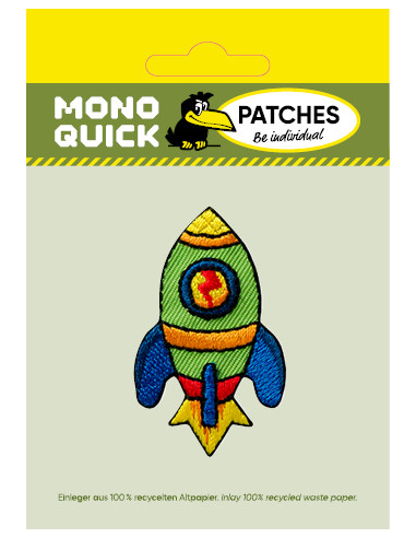 Applikation, Patch, Bügelbild: Rakete