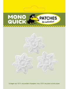 Appliques, Patch, Écusson thermocollant : 3 étoiles blanches 2