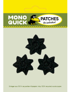Appliques, Patch, Écusson thermocollant : 3 étoiles noires 2