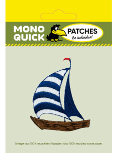 Applikation, Patch, Bügelbild: Segelboot 2
