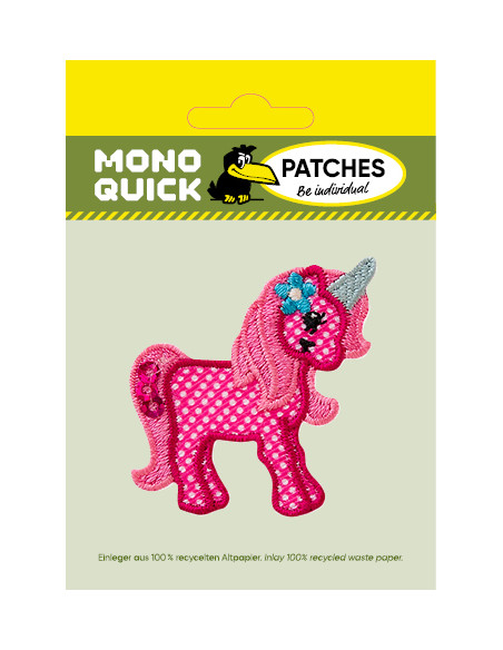 Applicatie, Patch, Strijkapplicatie: Eenhoorn roze