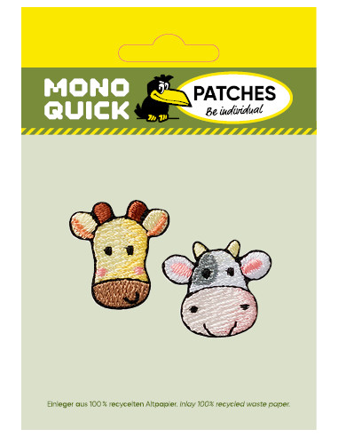 Applikation, Patch, Aufbügler: Giraffe und Kuh...