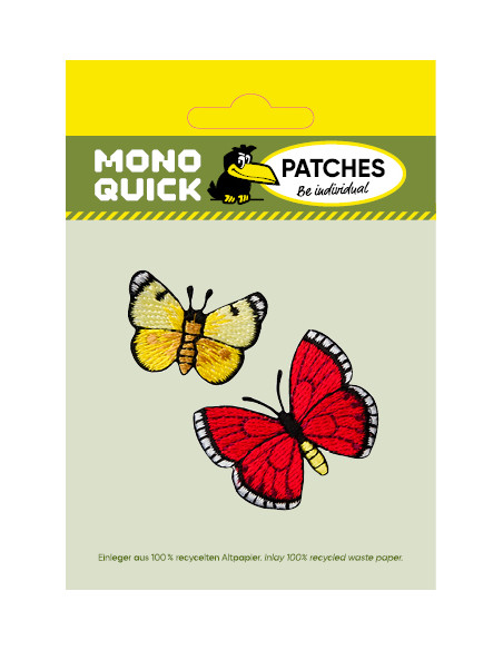 Appliques, Patch, Écusson thermocollant : 2 papillons