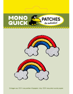 Applicatie, Patch, Strijkapplicatie: Regenboog klein 2 stuks 2
