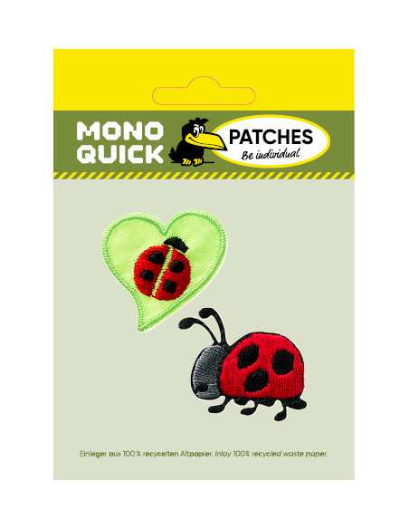 Appliques, Patch, Écusson thermocollant : Set de coccinelles 2 pcs