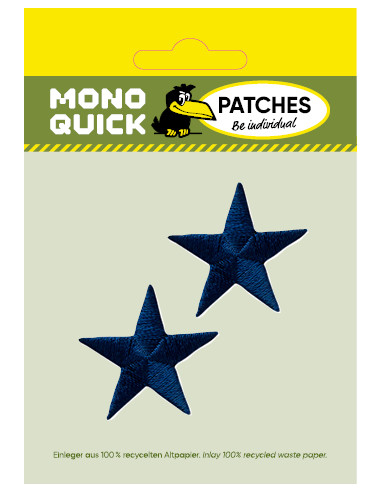 Applicatie, Patch, Strijkapplicatie: Ster blauw...