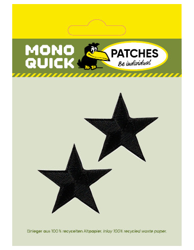 Applicatie, Patch, Strijkapplicatie: Ster zwart...