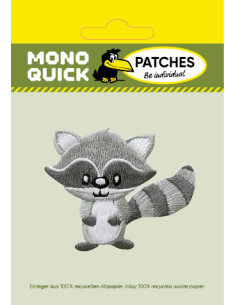 Applikation, Patch, Bügelbild: Waschbär 2