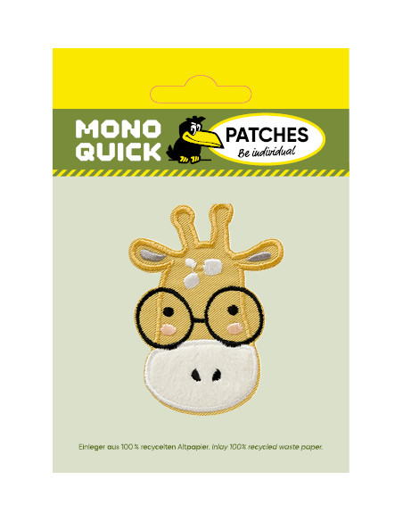 Appliques, Patch, Écusson thermocollant : Tête de girafe