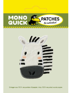 Appliques, Patch, Écusson thermocollant : Tête de zèbre 2