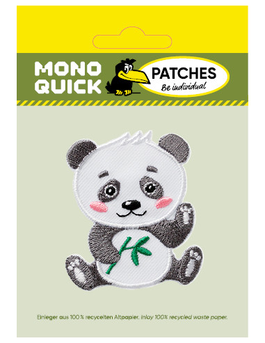 Applicatie, Patch, Strijkapplicatie: panda