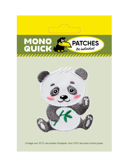 Applikation, Patch, Bügelbild: Panda