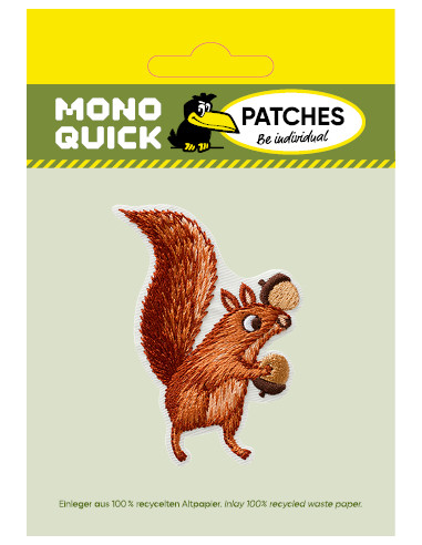 Applikation, Patch, Bügelbild: Eichhörnchen