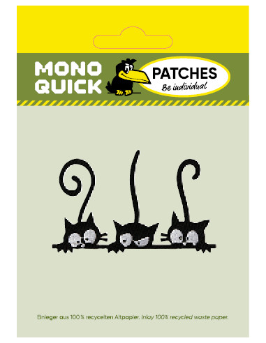 Applicatie, Patch, Strijkapplicatie: Katten zwart