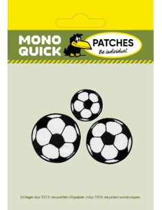 Applikation, Patch, Bügelbild: 3 Fussbälle 2