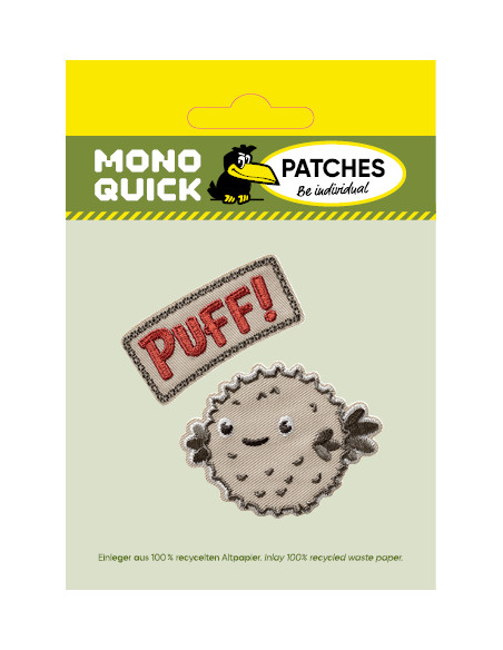 Applikation, Patch, Bügelbild: Kugelfisch Set