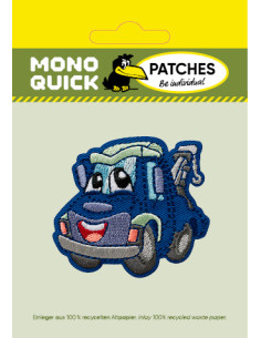 Applikation, Patch, Bügelbild: Abschlepper Blau 2