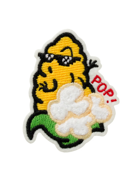 Applikation, Patch, Bügelbild: Pop Mais