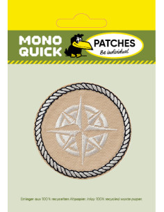 Applicatie, Patch, Strijkapplicatie: Kompas beige 2