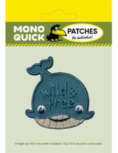 Applicatie, Patch, Strijkapplicatie: Walvis Wild & Vrij 2