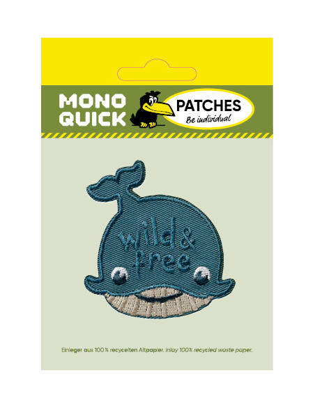 Appliques, Patch, Écusson thermocollant : Baleine Wild & Free