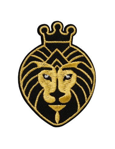 Applicatie, Patch, Strijkapplicatie: Leeuw goud/zwart